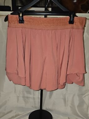 Women Lululemon Court Rival High-Rise Tennis Skirt Tall Peach Savannah Size 12
